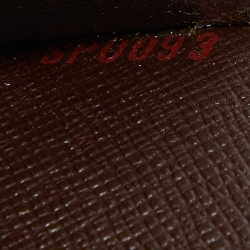 Pre Owned Louis Vuitton Damier Ebene Canvas Medium Ring Agenda Cover