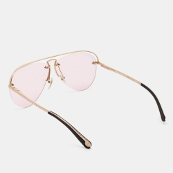 Pre Owned Louis Vuitton Pink/Gold Z1174W LV Pilot Light Sunglasses