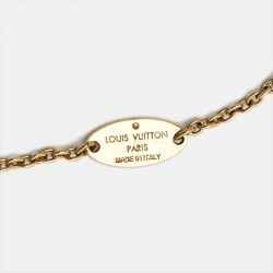 Pre Owned Louis Vuitton Essential V Gold Tone Bracelet