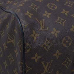 Pre Owned Louis Vuitton Monogram Canvas Waterproof Keepall 55