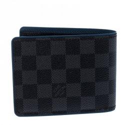 Pre Owned Louis Vuitton Damier Graphite Canvas Multiple Wallet 