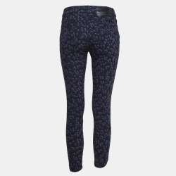 Louis Vuitton Blue Patterned Slim Fit Denim S Waist 28"