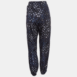 Louis Vuitton Dark Blue Mahina Monogram Nylon Joggers L