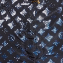 Louis Vuitton Dark Blue Mahina Monogram Nylon Joggers L