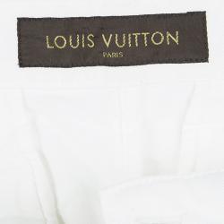 Louis Vuitton White Denim Shorts L