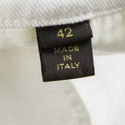 Louis Vuitton White Denim Shorts L
