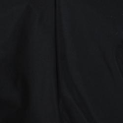 Louis Vuitton Black V Neck Sleeveless Midi Puff Dress M