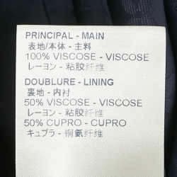 Pre Owned Louis Vuitton Blue Monogram Satin Trousers M