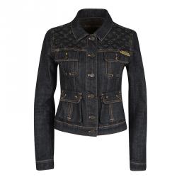 Louis Vuitton Patch Denim Shearling Jacket