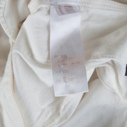 Pre Owned Louis Vuitton Off White Denim Shorts L