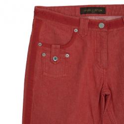 Pre Owned Louis Vuitton Red Pants S