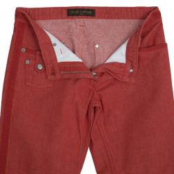 Pre Owned Louis Vuitton Red Pants S