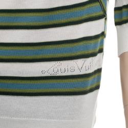 Louis Vuitton Striped Boat Neck Sweater L