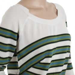 Louis Vuitton Striped Boat Neck Sweater L