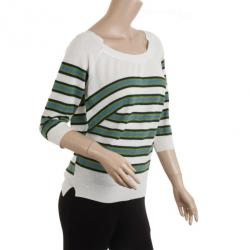 Louis Vuitton Striped Boat Neck Sweater L