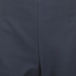 Louis Vuitton Black and Blue Patterened Jacquard Tailored Pants M