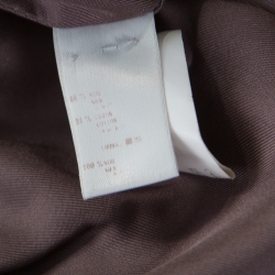 Louis Vuitton Black and Violet Silk Striped Mini Skirt M 