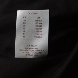 Louis Vuitton Black Silk Wool Double Breasted Blazer M