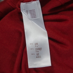 Louis Vuitton Red Cashmere and Silk Knit Button Front Cardigan XL