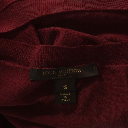 Louis Vuitton Burgundy Cashmere and Silk Blend Bow Detail Sweater S