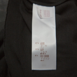 Louis Vuitton Bicolor Wool and Silk Sequinned Scarf Detail Top M  