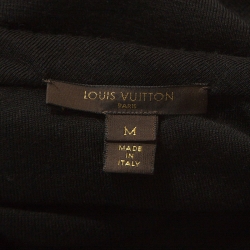 Louis Vuitton Black Wool Tassel Tie Detail Knit Top M