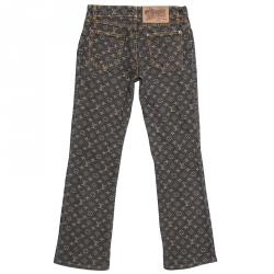 Louis Vuitton Brown Monogram Denim Jeans M