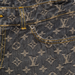 Louis Vuitton Brown Monogram Denim Jeans M