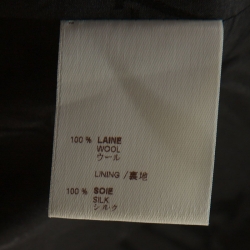 Pre Owned Louis Vuitton Charcoal Grey Striped Wool Coat M 