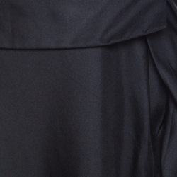 Louis Vuitton Black Silk Flared Skirt M