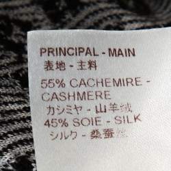 Pre Owned Louis Vuitton Black Monogram Patterned Cashmere & Silk Knit Jumper S