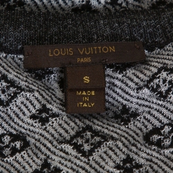 Louis Vuitton Black Monogram Patterned Cashmere & Silk Knit Jumper S Louis Vuitton | TLC