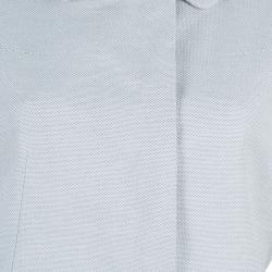 Pre Owned Louis Vuitton Off-White Mid Length Coat M