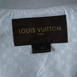 Pre Owned Louis Vuitton Off-White Mid Length Coat M