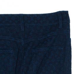 Pre Owned بنطلون لوي فيتون دنيم أزرق مونوجرامي S