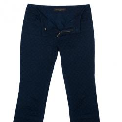 Pre Owned بنطلون لوي فيتون دنيم أزرق مونوجرامي S