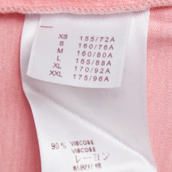 Louis Vuitton Pink Cotton Sequin Embellished Flamingo T Shirt M