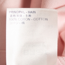 Pre Owned Louis Vuitton Pink World Tour Stamp Print Cotton Crew Neck T-Shirt S