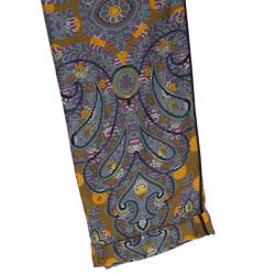 مملوكة مسبقًا Louis Vuitton Printed Silk Wide Pants S