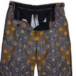 مملوكة مسبقًا Louis Vuitton Printed Silk Wide Pants S