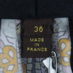 مملوكة مسبقًا Louis Vuitton Printed Silk Wide Pants S
