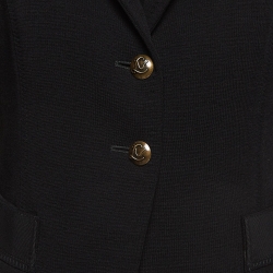 مملوكة مسبقًا Louis Vuitton Black Wool Blend Single Breasted Blazer M