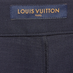 Pre Owned Louis Vuitton Blue Wool Cargo Pants M