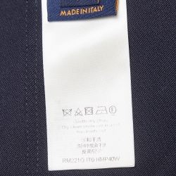 Pre Owned Louis Vuitton Blue Wool Cargo Pants M