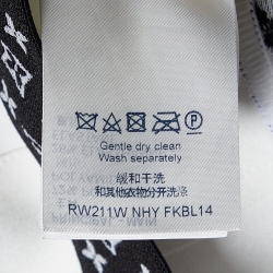 Pre Owned Louis Vuitton White Jersey Flight Mode Sporty Crop Top L