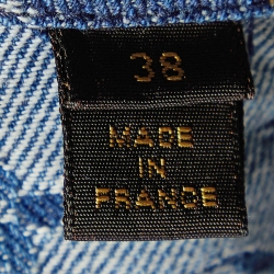 Louis Vuitton Blue Monogram Denim Mini Skirt M