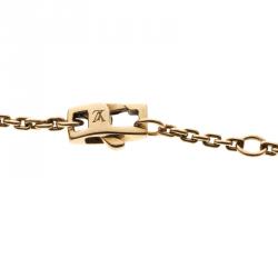 Pre Owned Louis Vuitton Idylle Blossom Three Tone 18k Gold Bracelet 