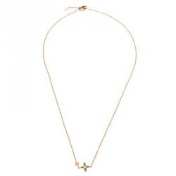 Louis Vuitton Idylle Blossom Diamond 18k Rose Gold Chain Necklace
