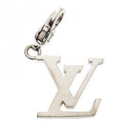 Louis Vuitton LV Initial 18k White Gold Charm