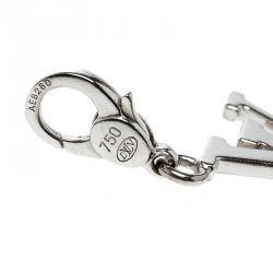 Louis Vuitton LV Initial 18k White Gold Charm